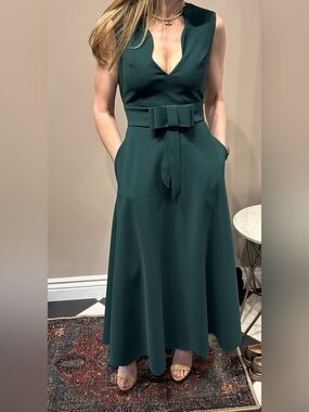 Greta Constantine Patchouli Bow Cocktail dress, size Small, NWT